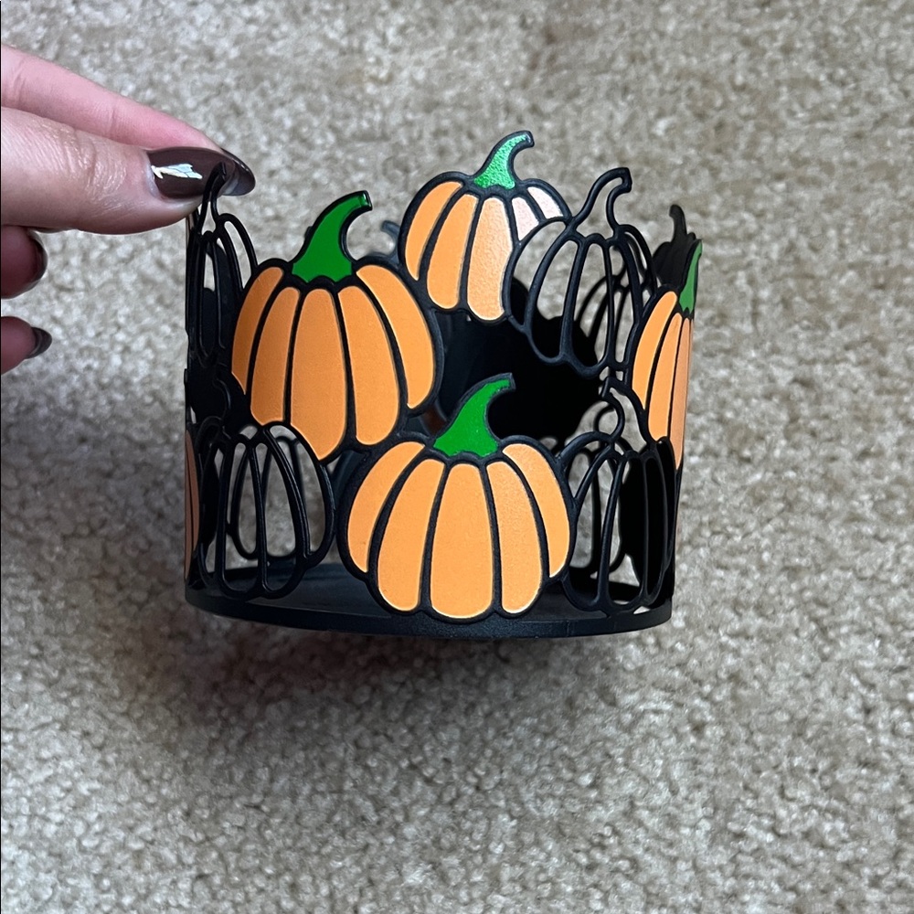 Pumpkin Themed Candle Holder